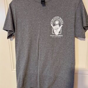 Gildan Gray 'Send Good Waves' T-Shirt